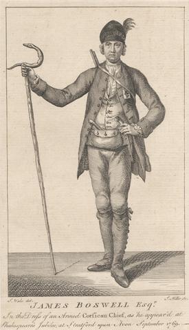 J. Miller James Boswell in the Dress of a Corsican Chief