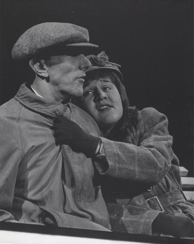 Lewis Morley Patricia Routledge and John Wood in 'Out of My Mind' by Lance Mulcahy and Stanley Daniels