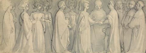 Thomas Stothard Frieze of a Medieval Wedding