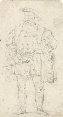 Thomas Girtin Figure Costume Study of Henry VIII