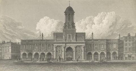 unknown artist View of the Front of the Royal Exchange
