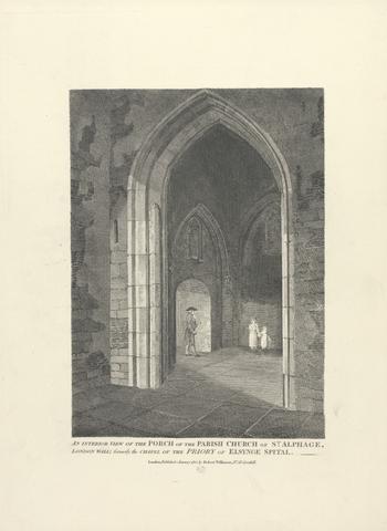 unknown artist An Interior View of the Parish Church of St. Alphage, London Wall