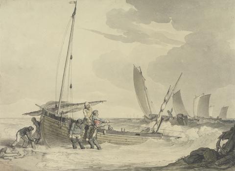 John Augustus Atkinson Fisherman Putting Out to Sea