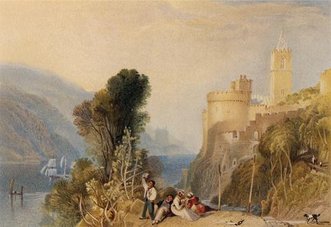 George Rowney Dartmour Castle on the River Dover