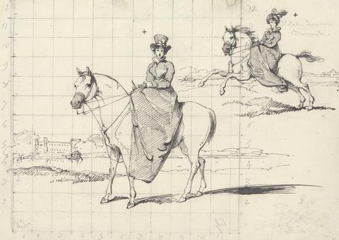 George Chinnery Lady Louisa Duncombe on Horseback