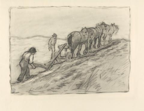 Robert Polhill Bevan Ploughing the Hillside