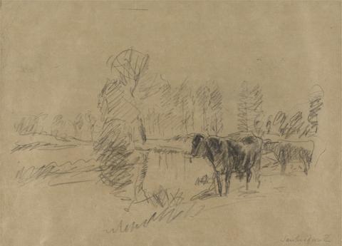 William Mark Fisher Cattle in a Landscape