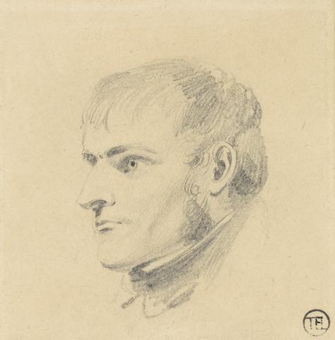 unknown artist Portrait Study: Head of a Man Looking Left