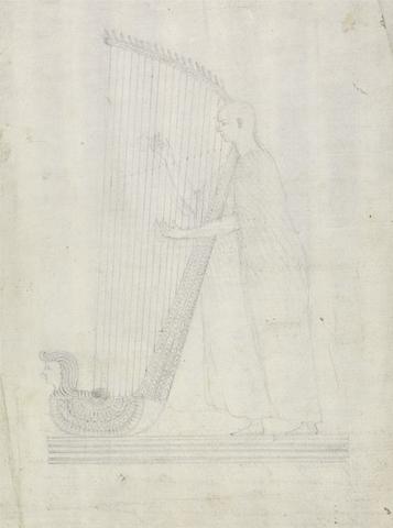 James Bruce Study for Man Playing a Harp