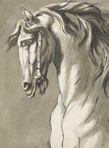 John Michael Rysbrack Study of a Horse's Head