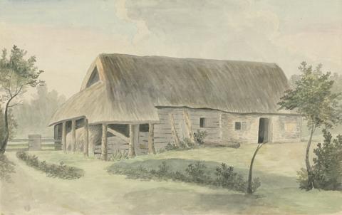 Edward Francis Burney Thatched-roof Barn