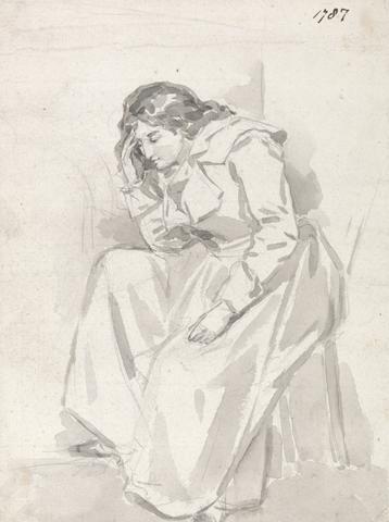 James Ward Study of a Seated Woman