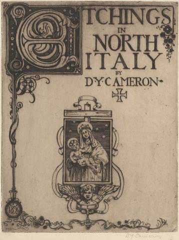 Sir David Young Cameron Title Page [North Italian Set]