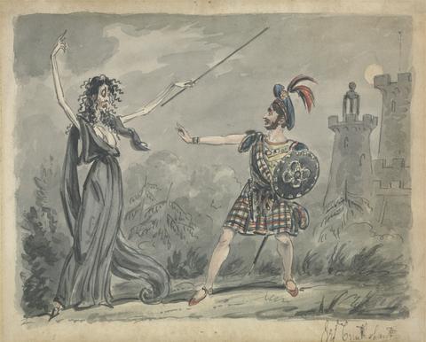 George Cruikshank Macbeth and the Witch