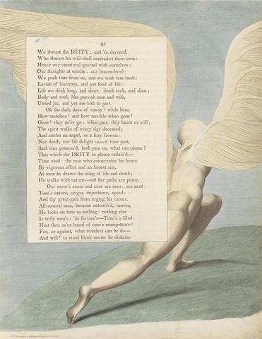 William Blake Young's Night Thoughts, Page 25, "Behold Him, When Past by; What Then Is Seen"