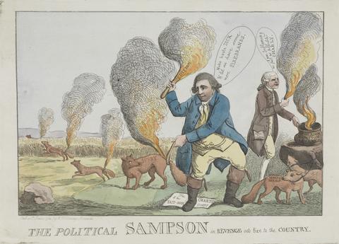 unknown artist The Political Sampson in Revenge Sets Fire to the Country