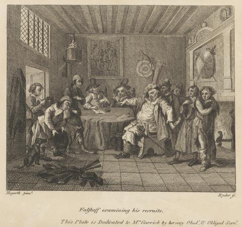 Thomas Ryder Falstaff Examining His Recruits