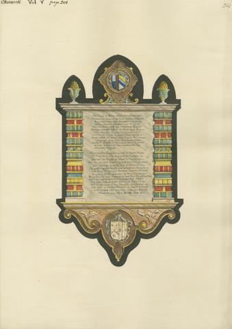Daniel Lysons Memorial to Marie Walker from Chadwick Church