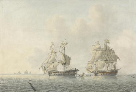 Robert Cleveley An English Man-of-War Taking Possession of a Ship