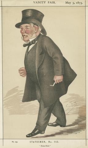 Leslie Matthew 'Spy' Ward Politicians - Vanity Fair - 'Home-Rule'. Mr. Isaac Butt. May 3, 1873
