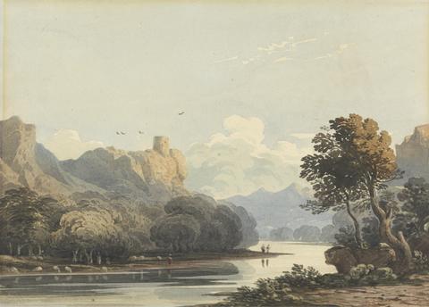 John Varley Landscape with a Distant Tower