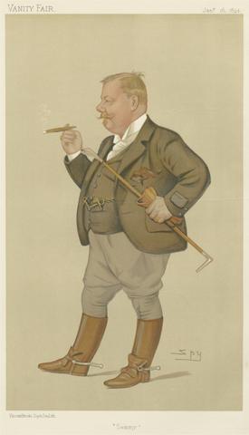 Leslie Matthew 'Spy' Ward Vanity Fair: Turf Devotees; 'Sammy', Mr. Edward Linley Sambourne, January 16, 1892