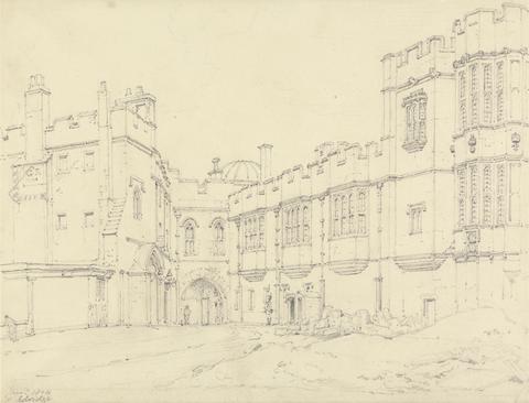 Henry Edridge Queen Elizabeth's Gallery and Black Prince's Gate, Windsor