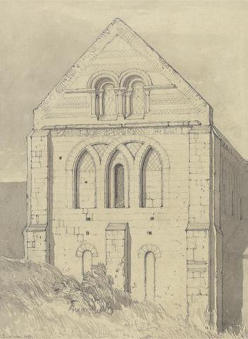 John Sell Cotman Church of Graville near Havre de Grace, Normandy: End of the North Transept