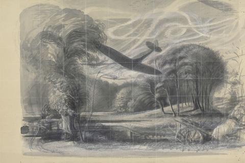 Sir Walter Thomas Monnington Low Flying Spitfires over Trees