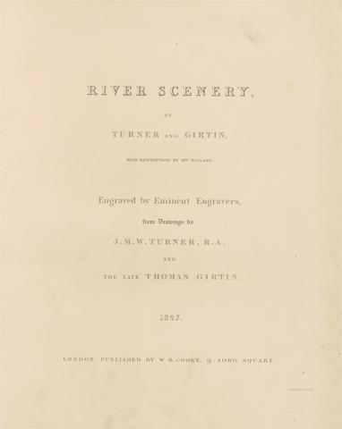 William Bernard Cooke Text (unbound) for River Scenery