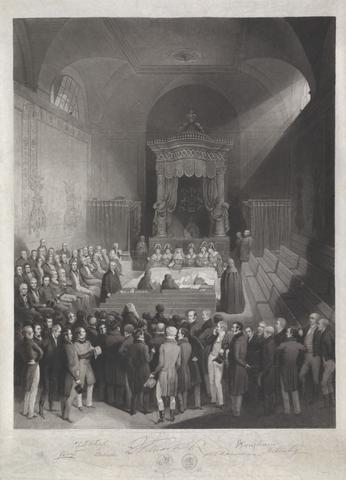 Samuel William Reynolds The Reform Bill receiving The King's Assent by Royal Commission