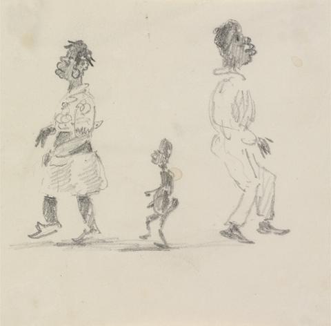 unknown artist Caricature of Three Blacks