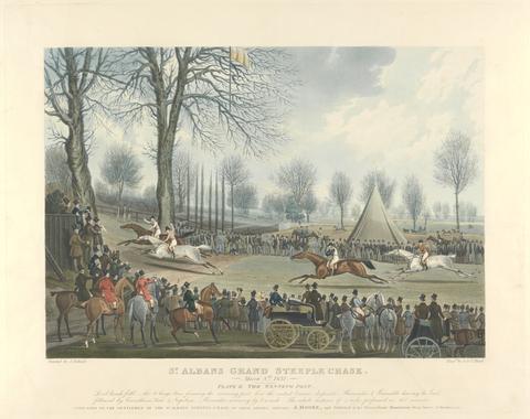 Charles Hunt Steeple-chasing [set of six]: St. Albans Grand Steeple Chase. / 8 March 1832. Plate 6. The Winning Post ...