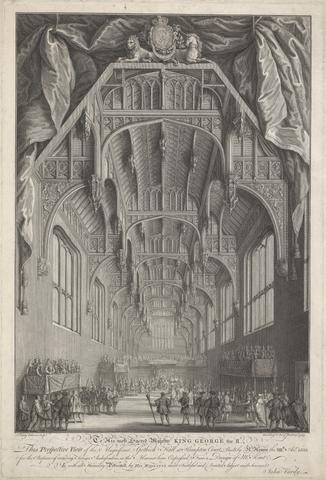 John Vardy This Perspective View of the Magnificent Gothick Hall at Hampton Court