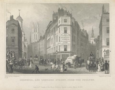 S. Lacey Cornhill and Lombard Street from the Poultry