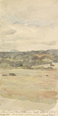 Thomas Sully Sugar-Loaf Mountain, From North Window, Col. J. Monroe's. Oak-Field Landon Co. Va. June 12th 1829