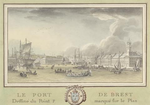 unknown artist Le Port De Brest: Dessiné Du Point F Marqué sur Le Plan