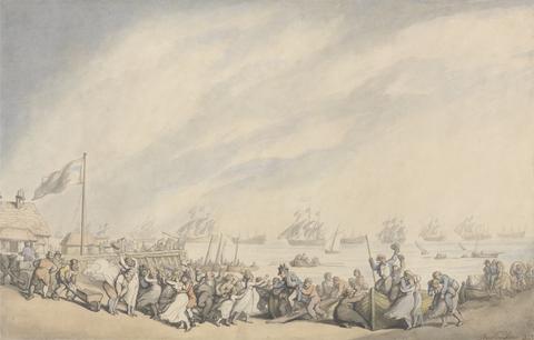 Thomas Rowlandson The Return of the Fleet to Great Yarmouth in 1797