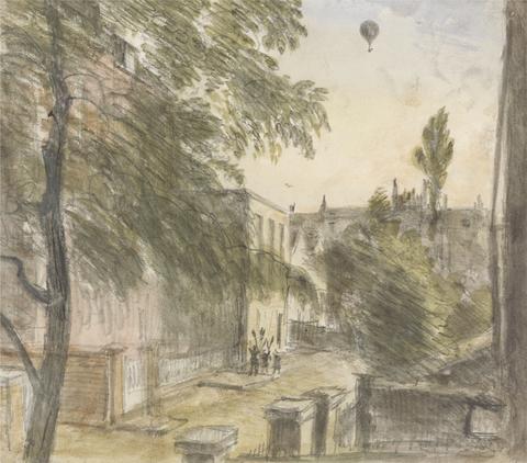 Dr. William Crotch Balloon over Holland Street, Kensington, 22 July 1835, 7 p.m.