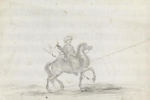 James Bruce Man on Horseback Carrying Weapons