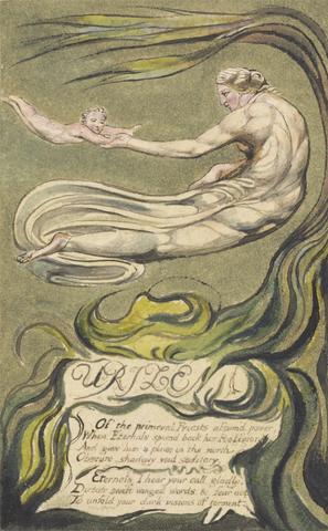 William Blake The First Book of Urizen, Plate 2(b), "Preludium" (Bentley 2b)