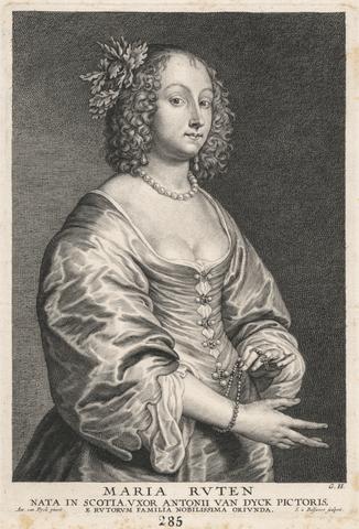 Schelte A. Bolswert Maria Ruten, Nata in Scotia, Uxor Antonii van Dyck