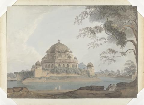 Samuel Davis View of Shershah's Tomb at Sasaram in Bihar
