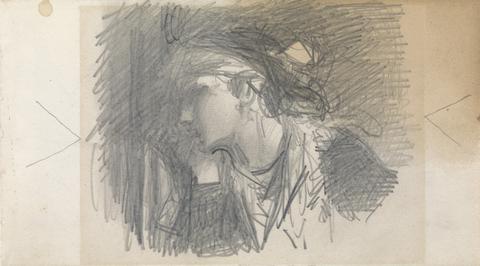 Louisa Anne Beresford Study of a Woman's Head