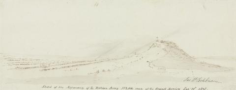 James Pattison Cockburn Sketch of the Appearance of the Russian Army, 152,000 Men at the Grand Review, September 10, 1815