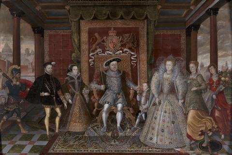 unknown artist An Allegory of the Tudor Succession: The Family of Henry VIII