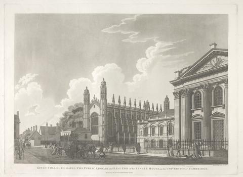 Thomas Malton the Younger Kings College Chapel, The Public Library, and East End of the Senate House, in the University of Cambridge