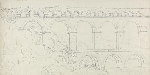 William Marlow Sketch of the Pont du Gard
