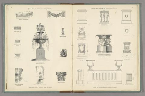 Collection of ornaments at Austin & Seeley's artificial stone works ... for gardens, parks, and pleasure grounds, and for every description of building: consisting of fountains, tazzas, vases, and pedestals ... and a variety of other articles.