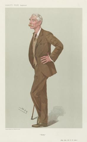 Leslie Matthew 'Spy' Ward Vanity Fair: Military and Navy; 'Rowdy', Major General Sir R.B. Lane, March 22, 1906